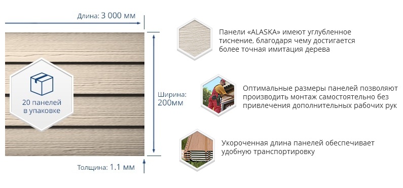 форма сайдинга аляска