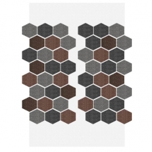 Фасадная система АМК Соты Микс 322