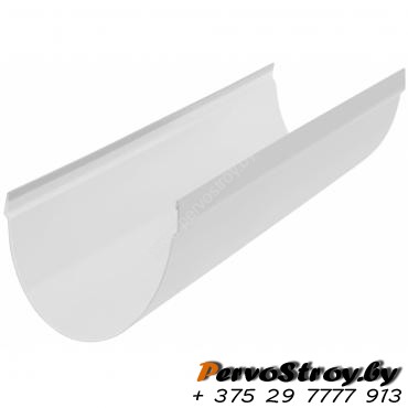 Желоб ПВХ 3м Эконом Альта-Профиль Белый - изображение 1