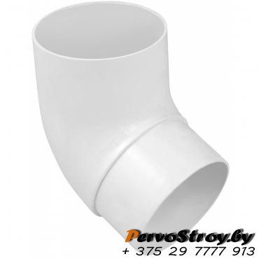 Колено трубы 67 Эконом Альта-Профиль Белый - изображение 1