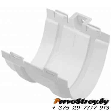 Муфта желоба Эконом Альта-Профиль Белый - изображение 1