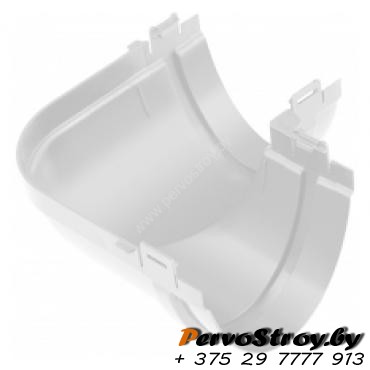 Угол желоба 90 Эконом Альта-Профиль Белый - изображение 1