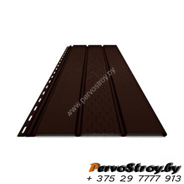 Софит ПВХ Budmat, RAL 8019 Тёмно-коричневый - изображение 1