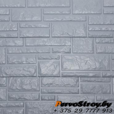  Цокольный сайдинг Доломит, Серия "Rockvin", Серо-голубой - изображение 2