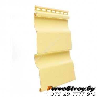 Эконом сайдинг Dacha корабельный брус, Желтый  - изображение 1