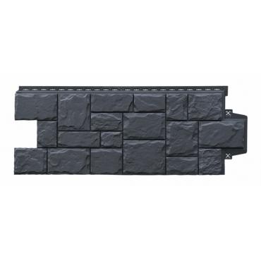 Фасадные панели Grand Line Стандарт Графит Крупный камень - изображение 1