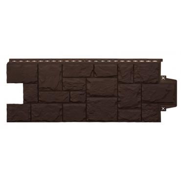 Фасадные панели Grand Line Стандарт Коричневый камень - изображение 1