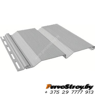 Виниловый сайдинг Fineber (Файнебер) - Standart, Серый - изображение 1