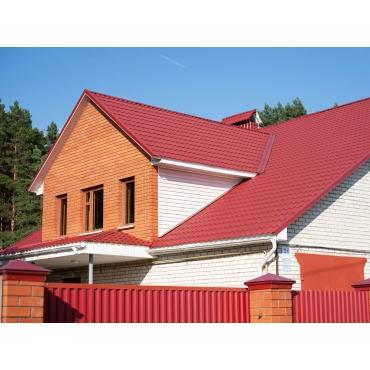 Металлочерепица Grand Line Classic 0,45 PE Красно-коричневый (RAL3011) - изображение 2