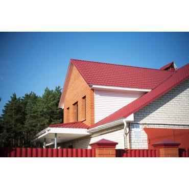 Металлочерепица Grand Line Classic 0,45 PE Красно-коричневый (RAL3011) - изображение 3