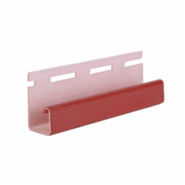 J-профиль для сайдинга, красный ( 3,05 м ) - изображение 1