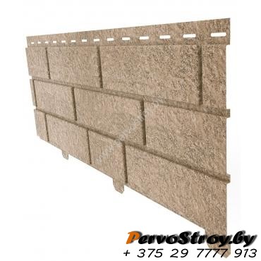 Сайдинг Стоун Хаус Кирпич бежевый - изображение 2