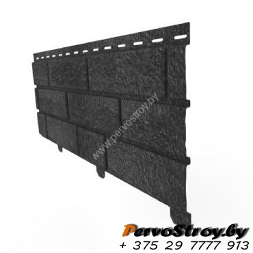 Сайдинг Стоун Хаус Кирпич графит - изображение 2