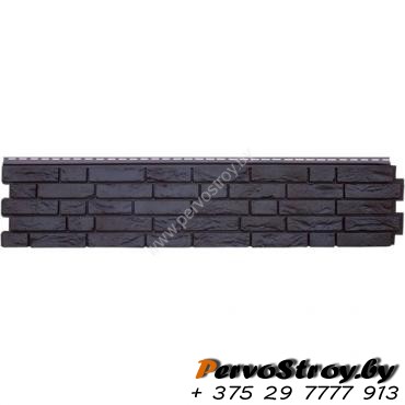Фасадные панели Яфасад, демидовский кирпич цвет Уголь - изображение 1