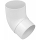 Колено трубы 67 Эконом Альта-Профиль Белый