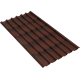Ондулин Черепица Коричневый