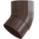 Колено трубы  Альта-профиль Элит  ПВХ коричневое 45°