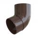 Колено трубы Альта-профиль Элит   ПВХ коричневое 67°