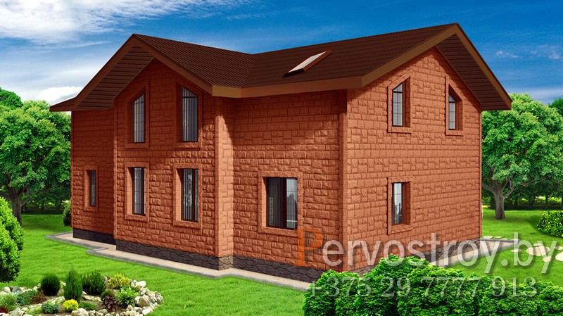 Цокольный сайдинг Canadaridge, камень терракот