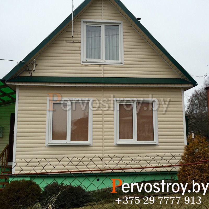 отделка сайдингом fineber 